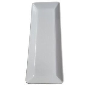 Pampered Chef Simple Additions Rectangular Platter White Ceramic Serving Tray